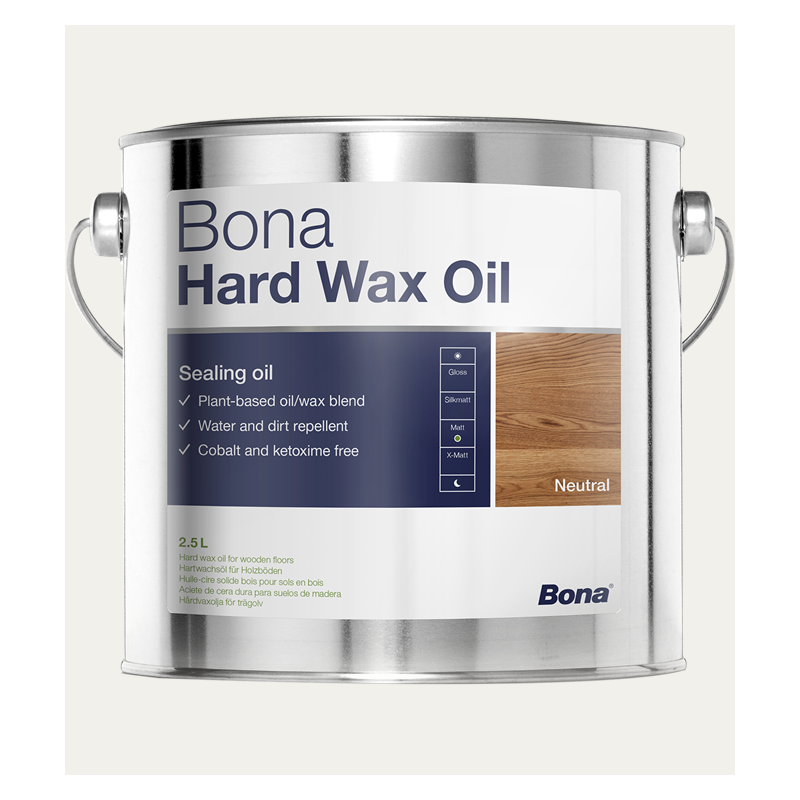 Huile-cire dure Bona Hardwax Oil - Satiné - 2,5 L